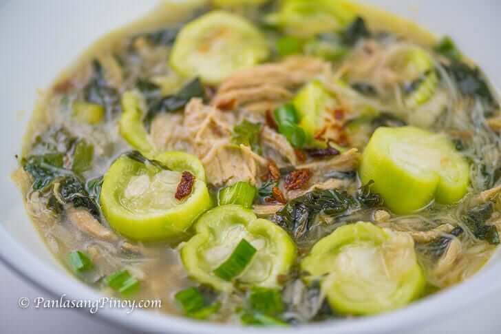 Chicken Soup with Misua and Patola