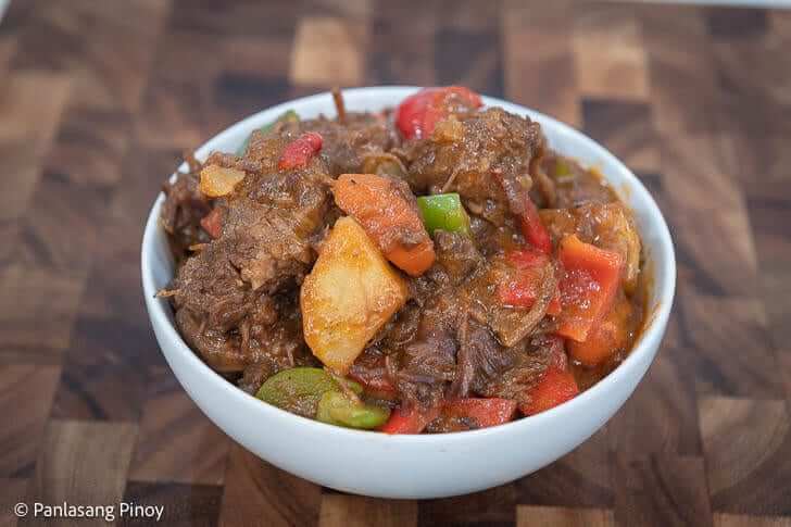Pulutan Style Beef Caldereta
